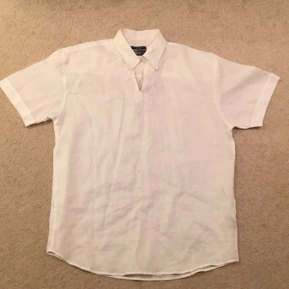 Mens Linen Shirt - Picture 2 of 5